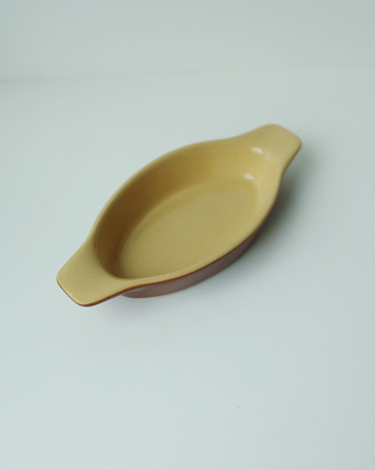 Poterie Renault Handled Oval Dish (0.30 L) White
