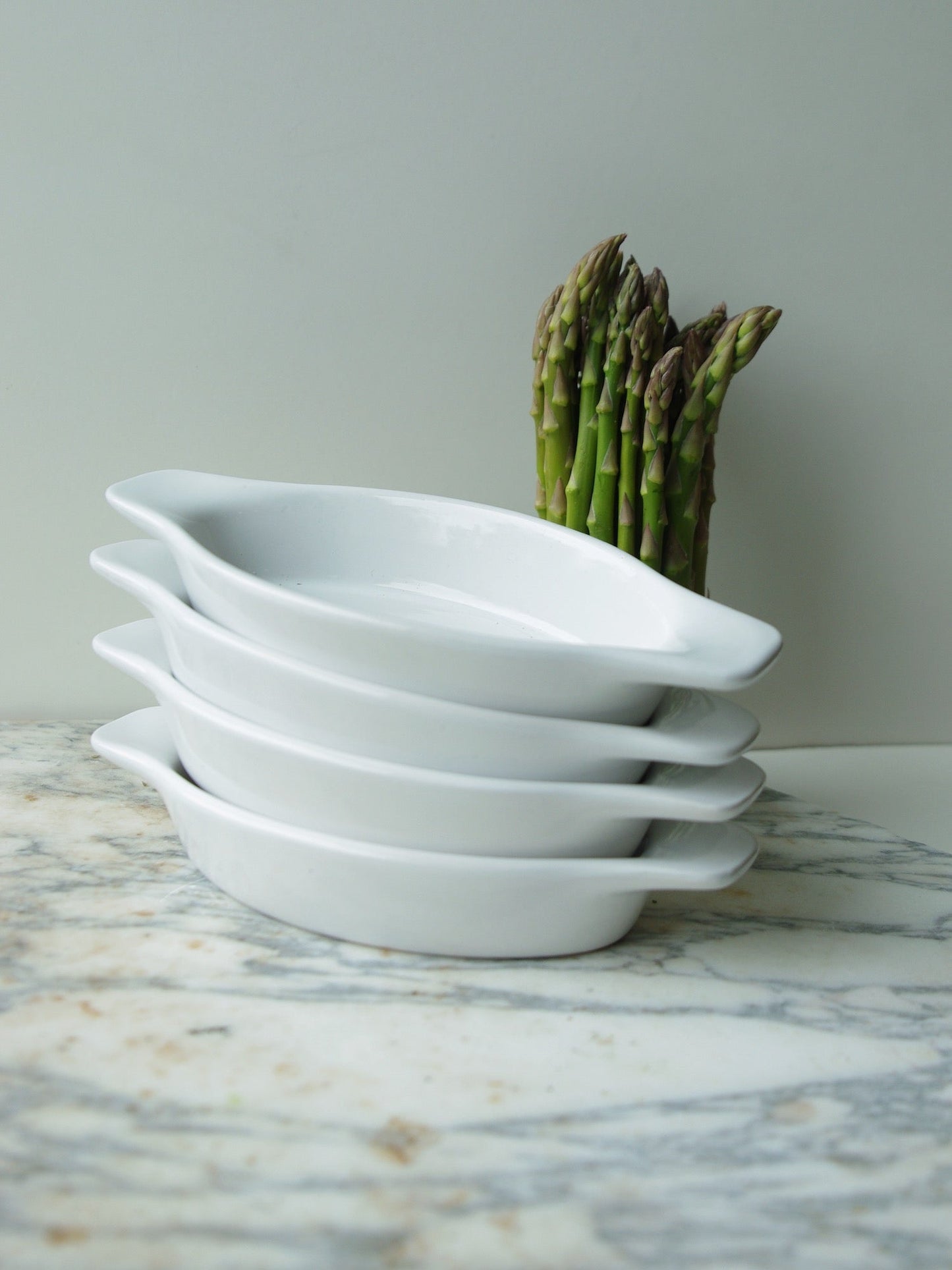 Poterie Renault Handled Oval Dish (0.30 L) White