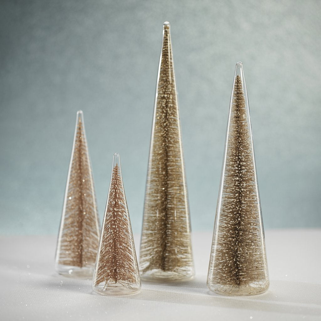Modern Tree with Champagne Glitter, Large