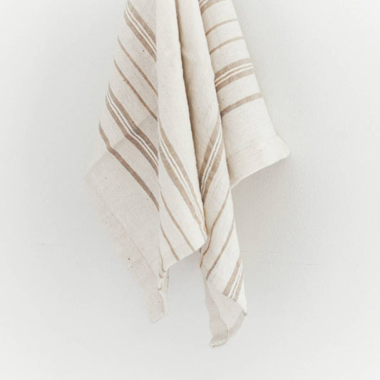 Avery Hand Towel, Natural with Stone