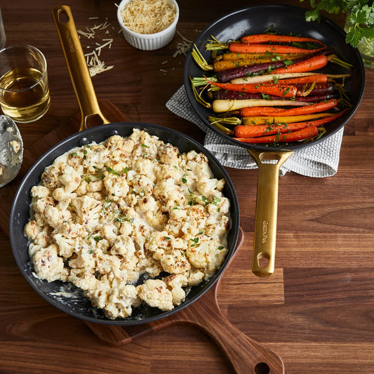 Reserve Cookware 2 Piece Frypan Set, Black