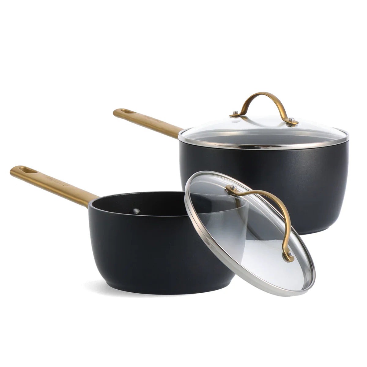 Reserve Cookware 4 Piece Pot Set, Black