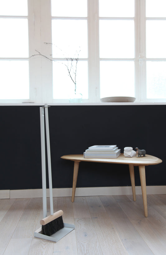 Andree Jardin "Mr & Mrs Clynk" Large Complet Dustpan & Hand Brush Gray