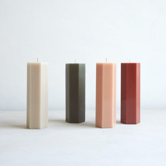 Hexagon Pillar Candle, Petal