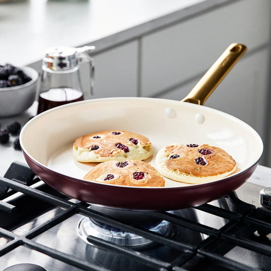Reserve Cookware 2 Piece Frypan Set, Merlot
