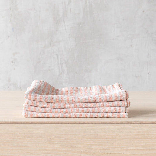 Brittany Napkin, Brick and Natural,