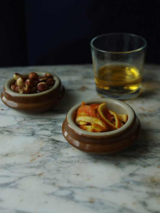 Poterie Renault Butter Pot - (0.02 L) --- BROWN