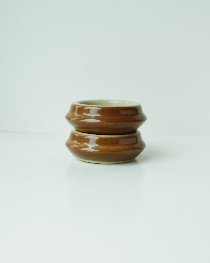 Poterie Renault Butter Pot - (0.02 L) --- BROWN