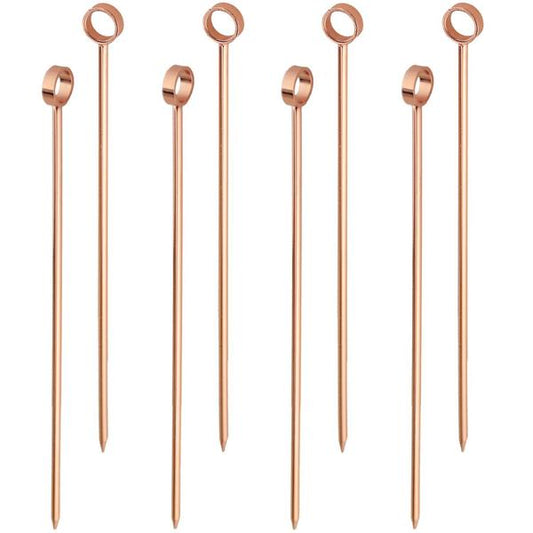 Professional Cocktail Picks, Set of 8, Copper