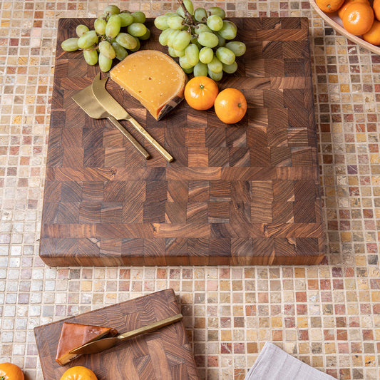 Teak End Grain Large Chopping Block