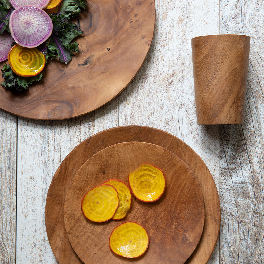 Teak Dinner Plate