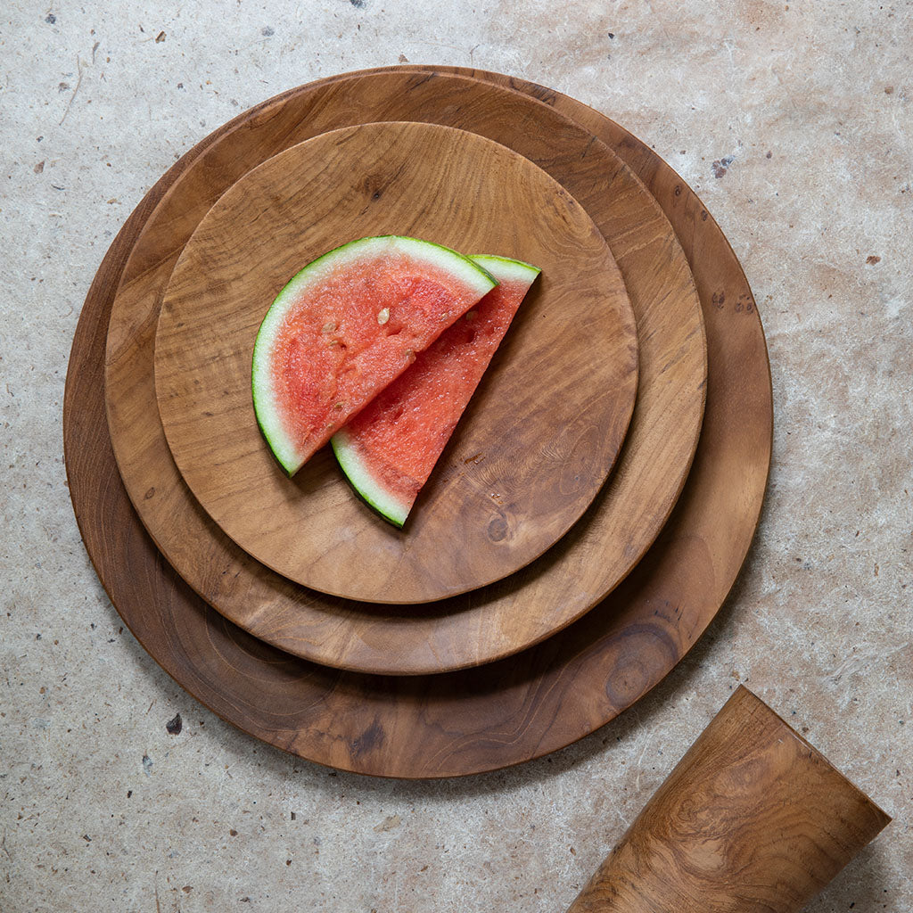 Teak Dinner Plate