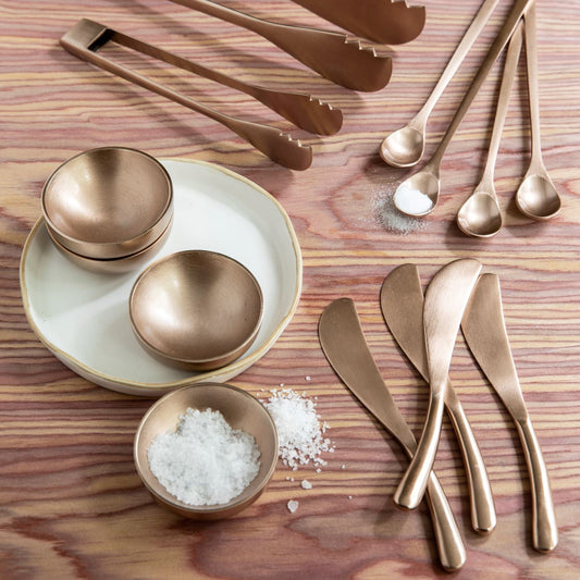 Rosé Streamlined Spreaders, Set of 4