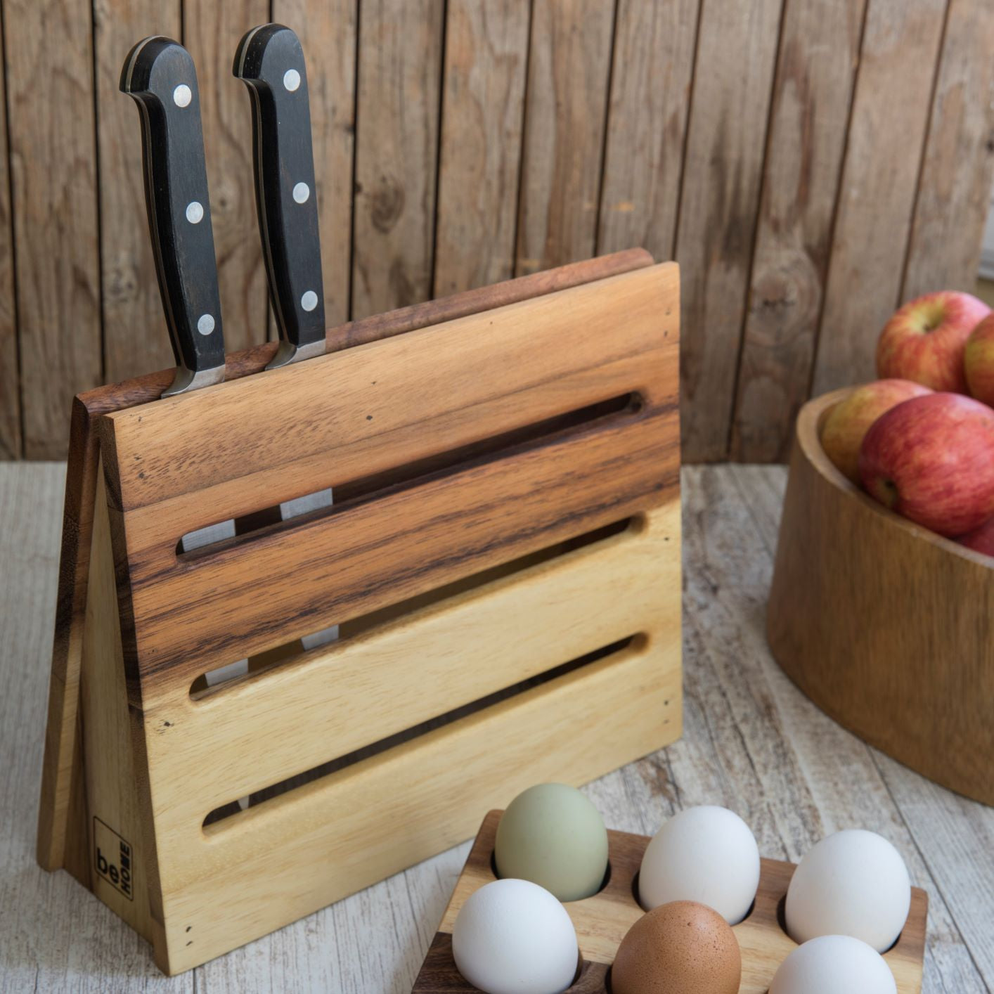 Acacia Knife Stand