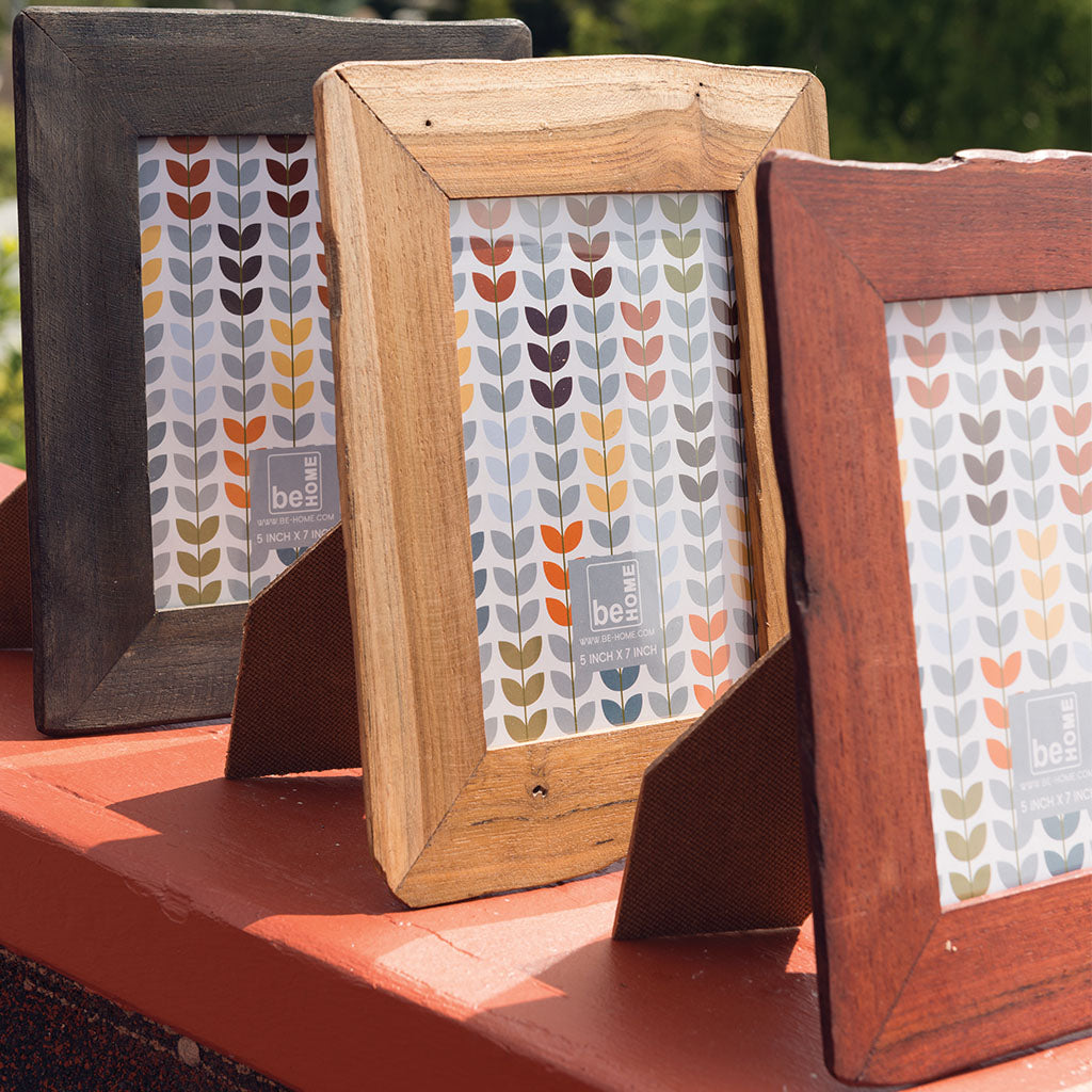 Reclaimed Wood Frame, Black, 4" x 6"