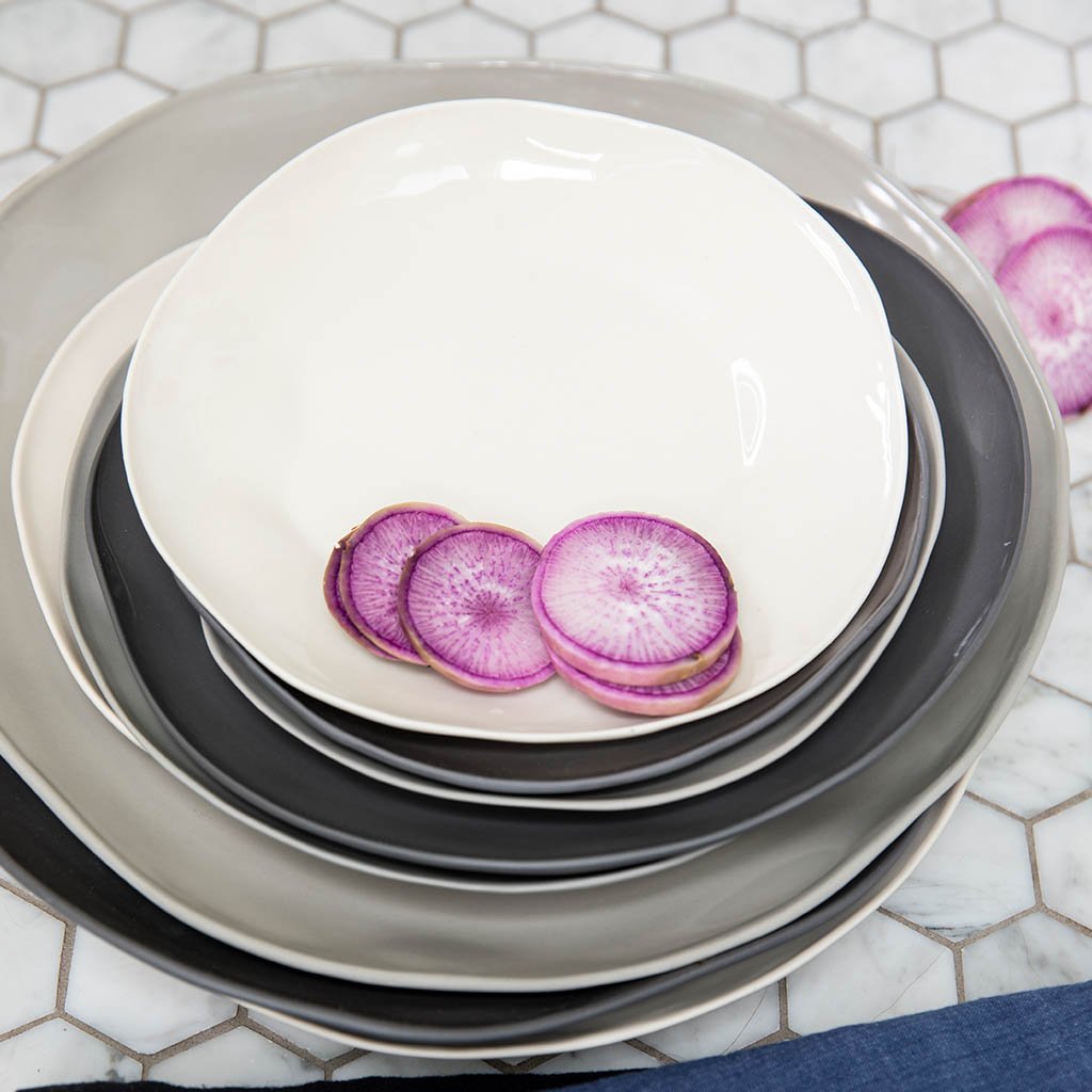 Tam Stoneware Platter, Pearl