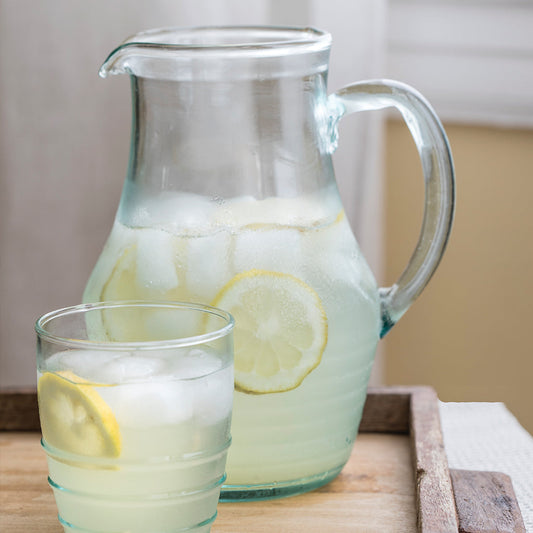 Recycled Glass Rings Pitcher