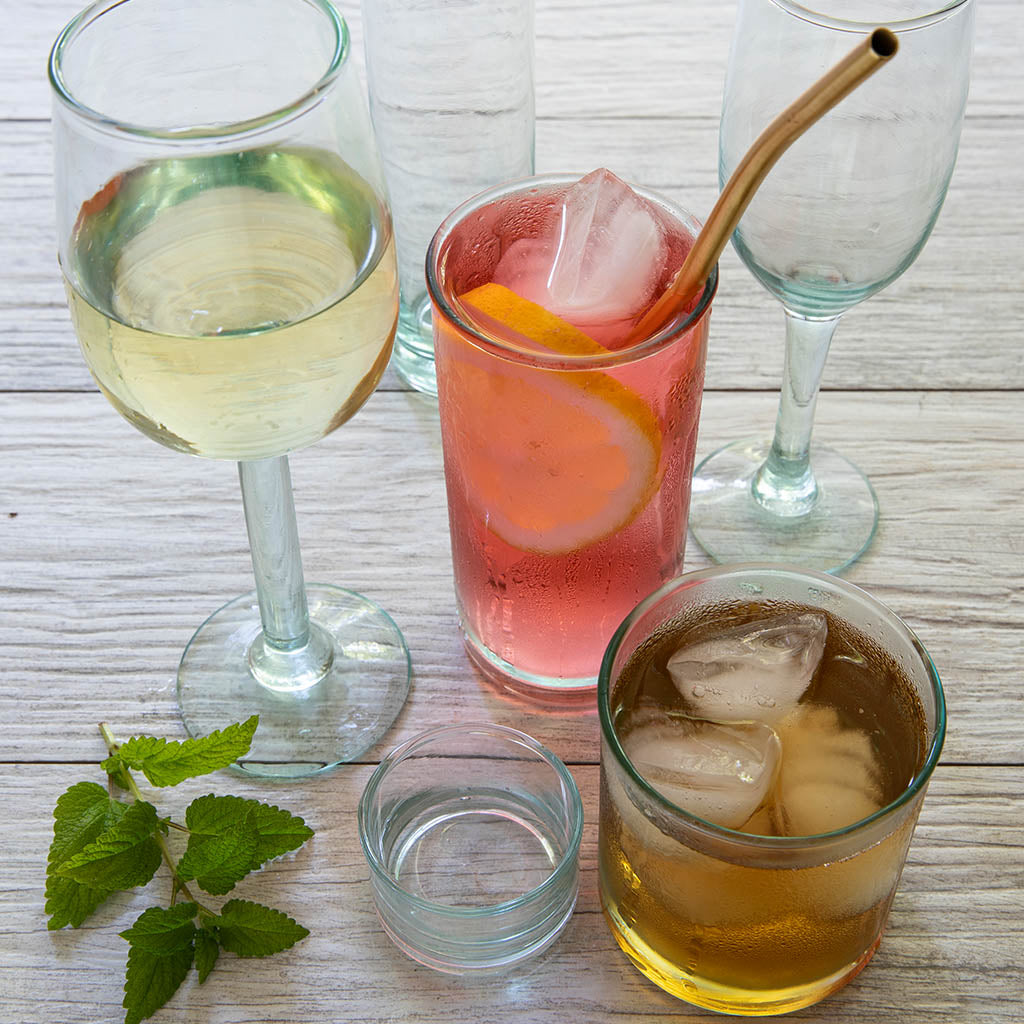 Premium Recycled Double Old Fashioned Glass, Set of 4