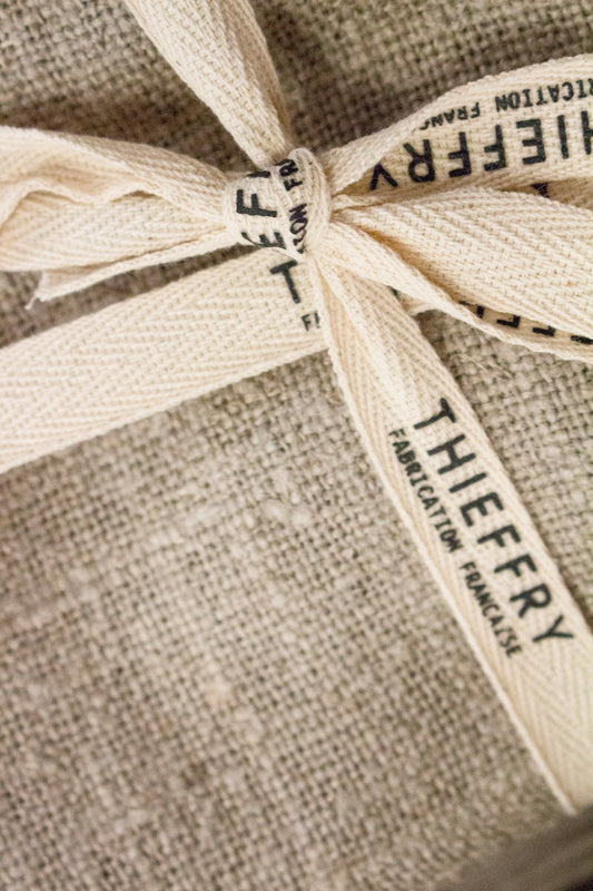 Thieffry Belgian Linen Dishtowels, Raw Natural, Set of 2