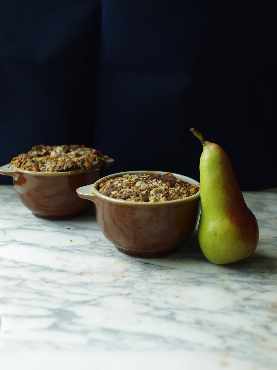 Poterie Renault Small Handled Bowl- (0.25 L) Brown