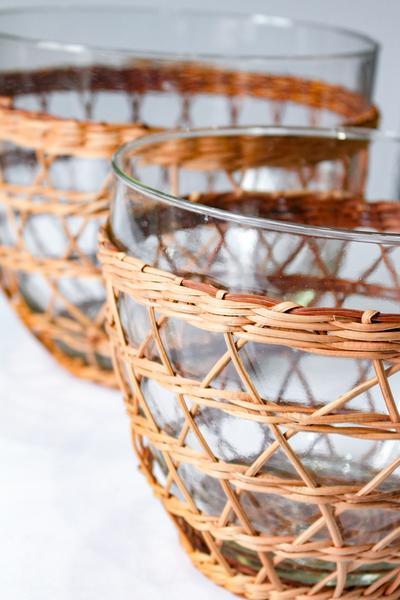 Rattan Cage Medium Salad Bowl - Le Marché Pop Up