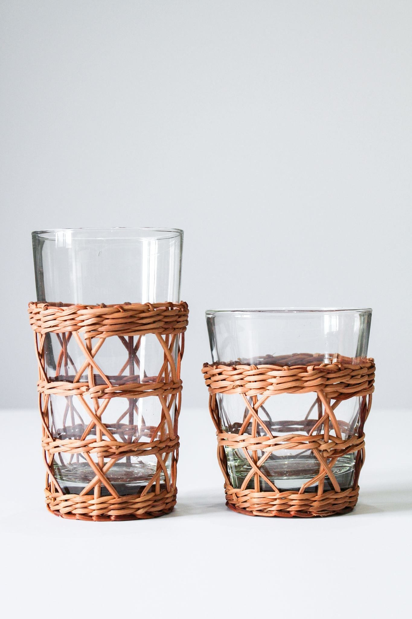 Rattan High Ball Glass