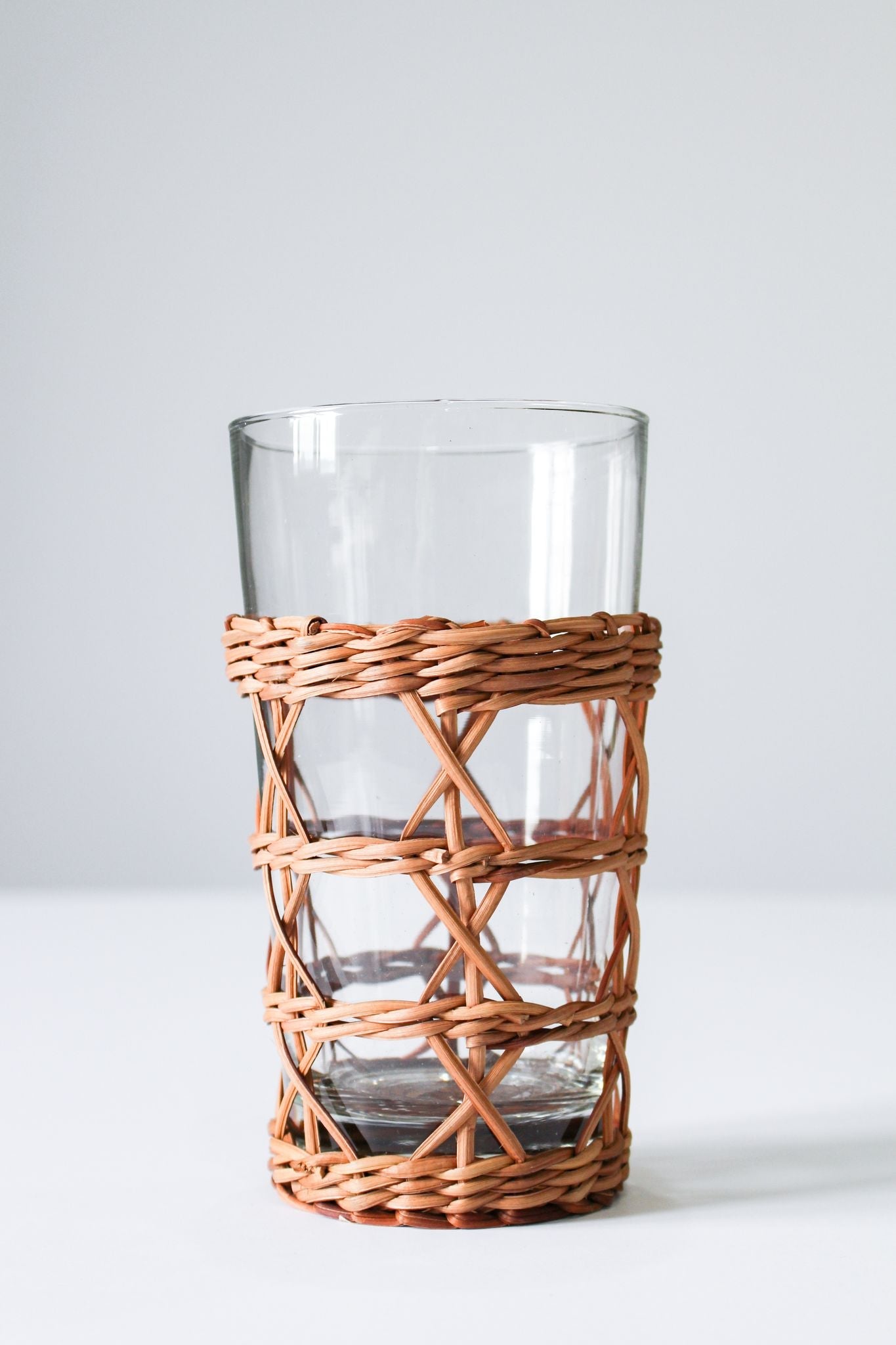 Rattan High Ball Glass