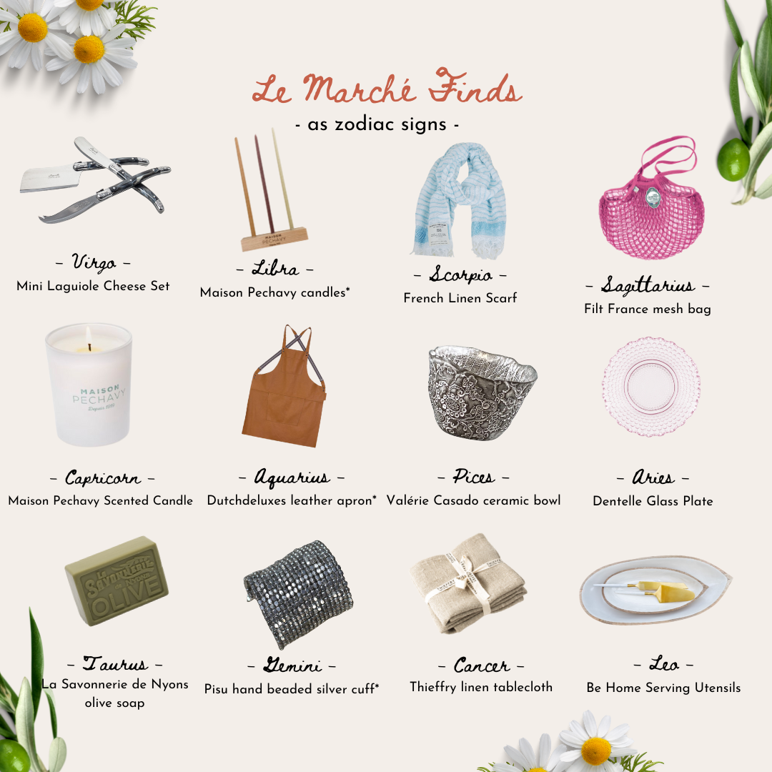 LE MARCHÉ FINDS AS ZODIAC SIGNS