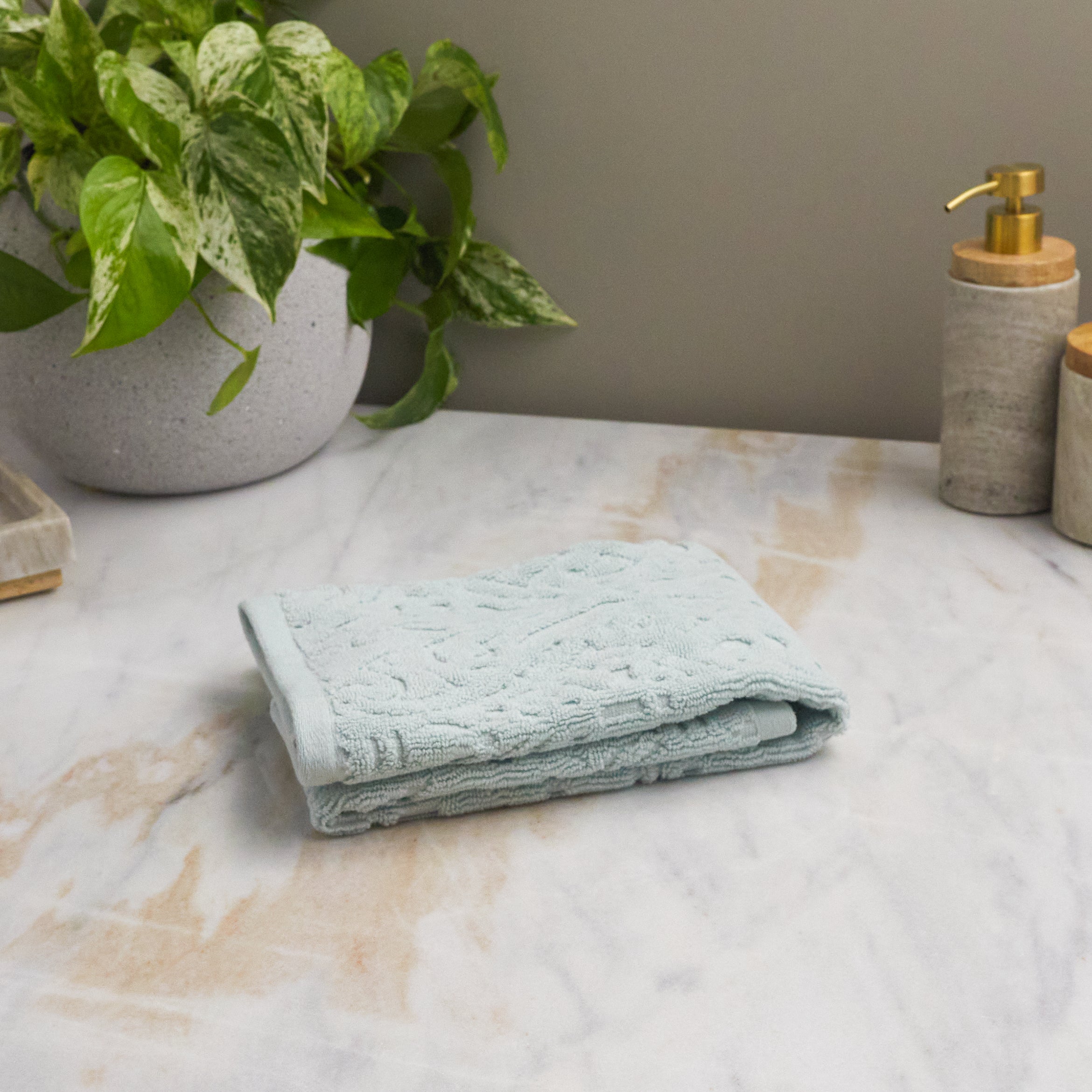 Firenze Hand Towel, Sky Light