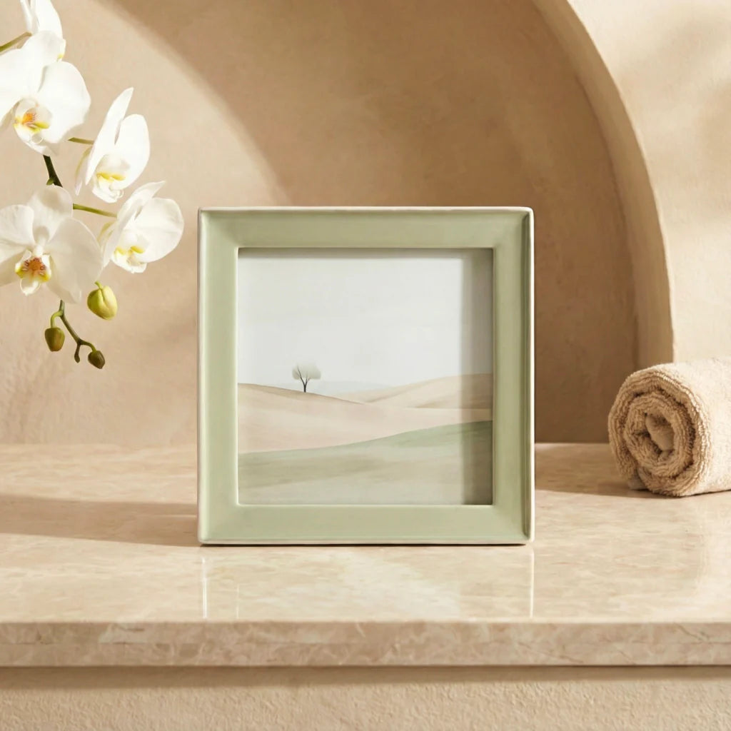 Elyra 4x4 Enamel Frame, Light Green