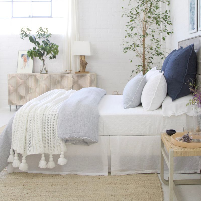 Logan Queen Duvet, Navy