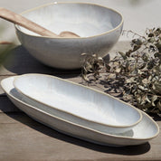 Eivissa Reactive Glaze Oval Platter, Small