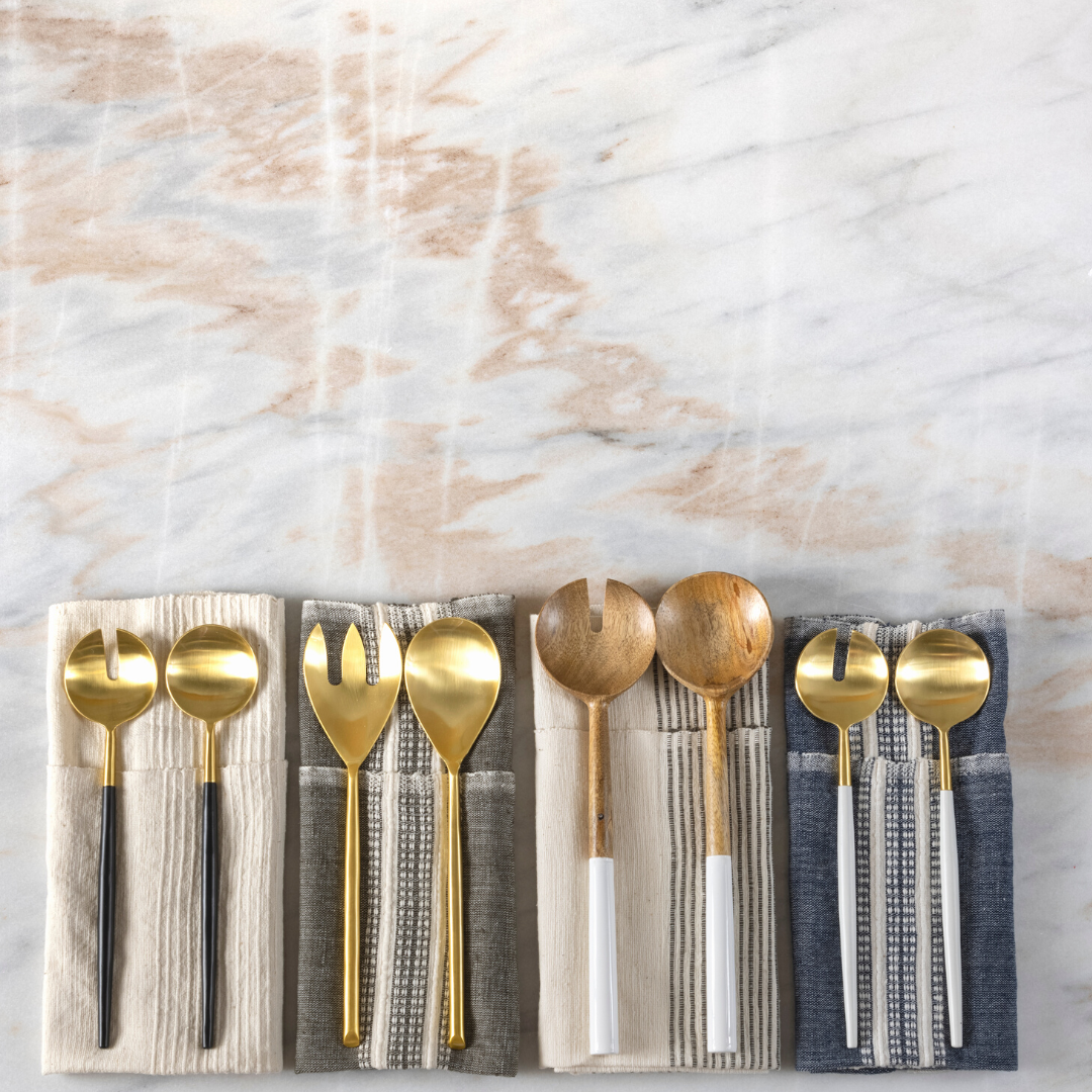 Black & Gold Serving Set