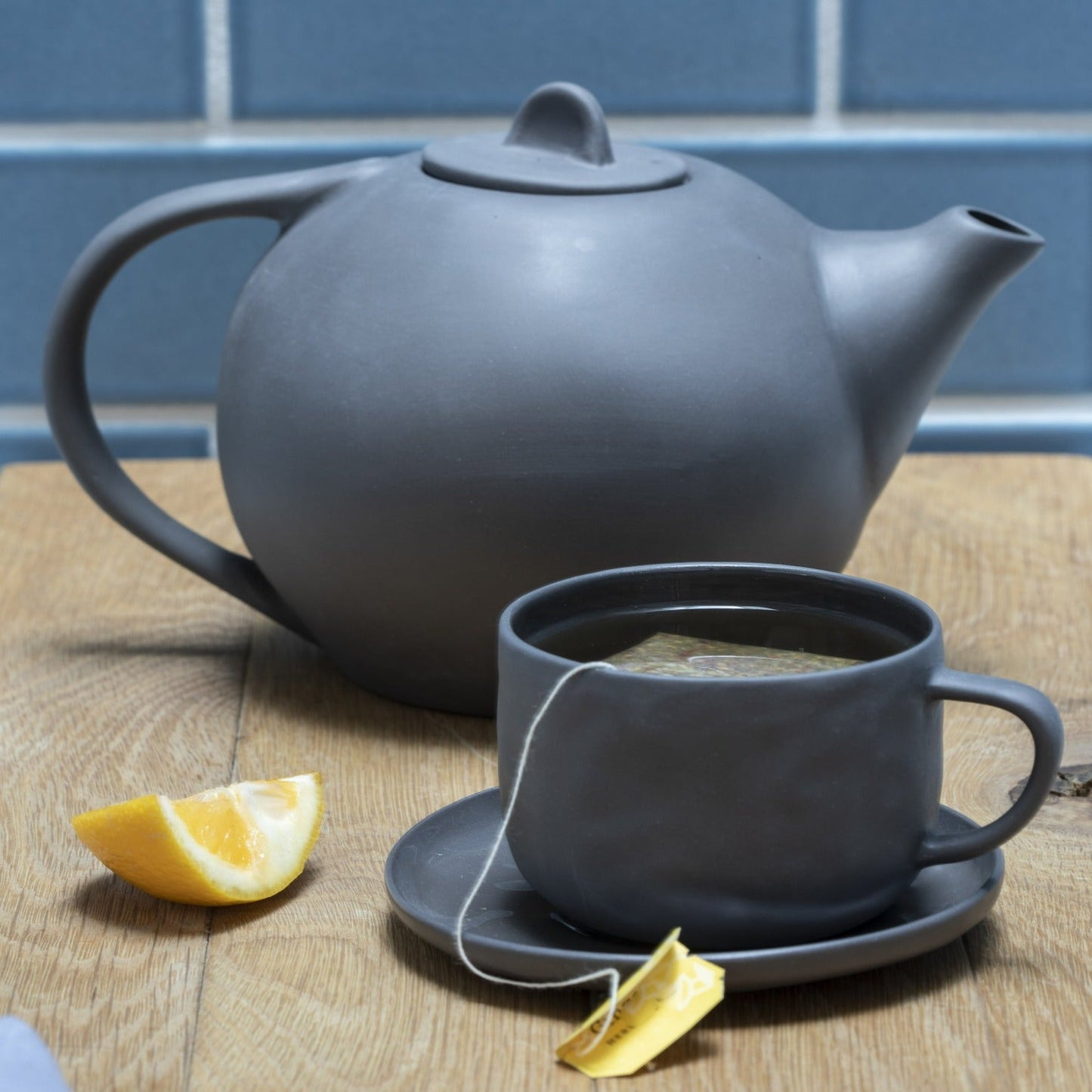 Tam Stoneware Tea Pot, Slate