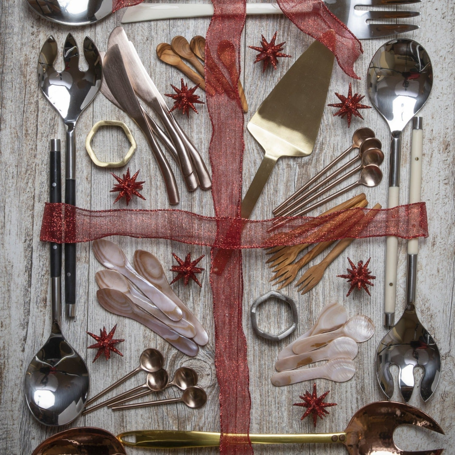 Rose Thin Spoons, Set of 4