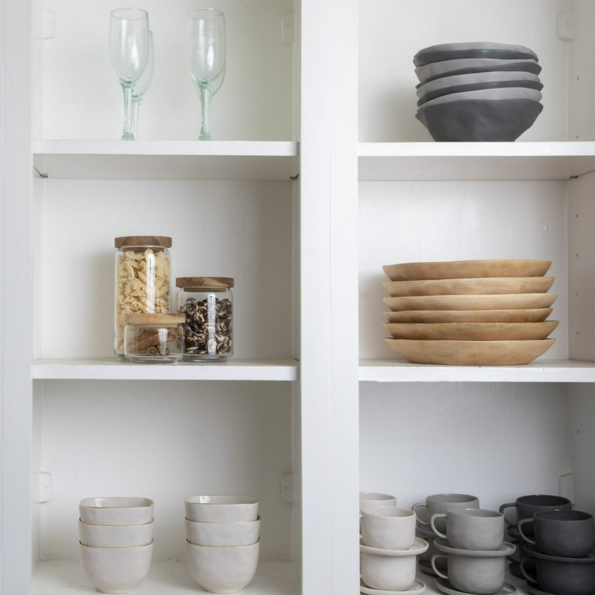 Tam Stoneware Side Bowl, Slate, Set of 4