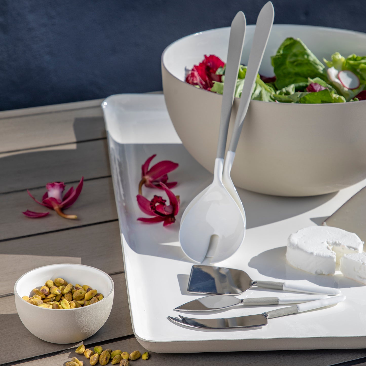 Easton Oversized Rectangular Tray, Dove