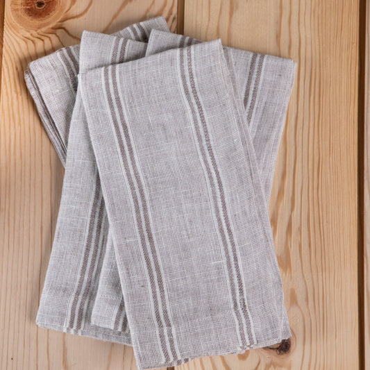 Mendocino Napkins, Stone, Set of 4