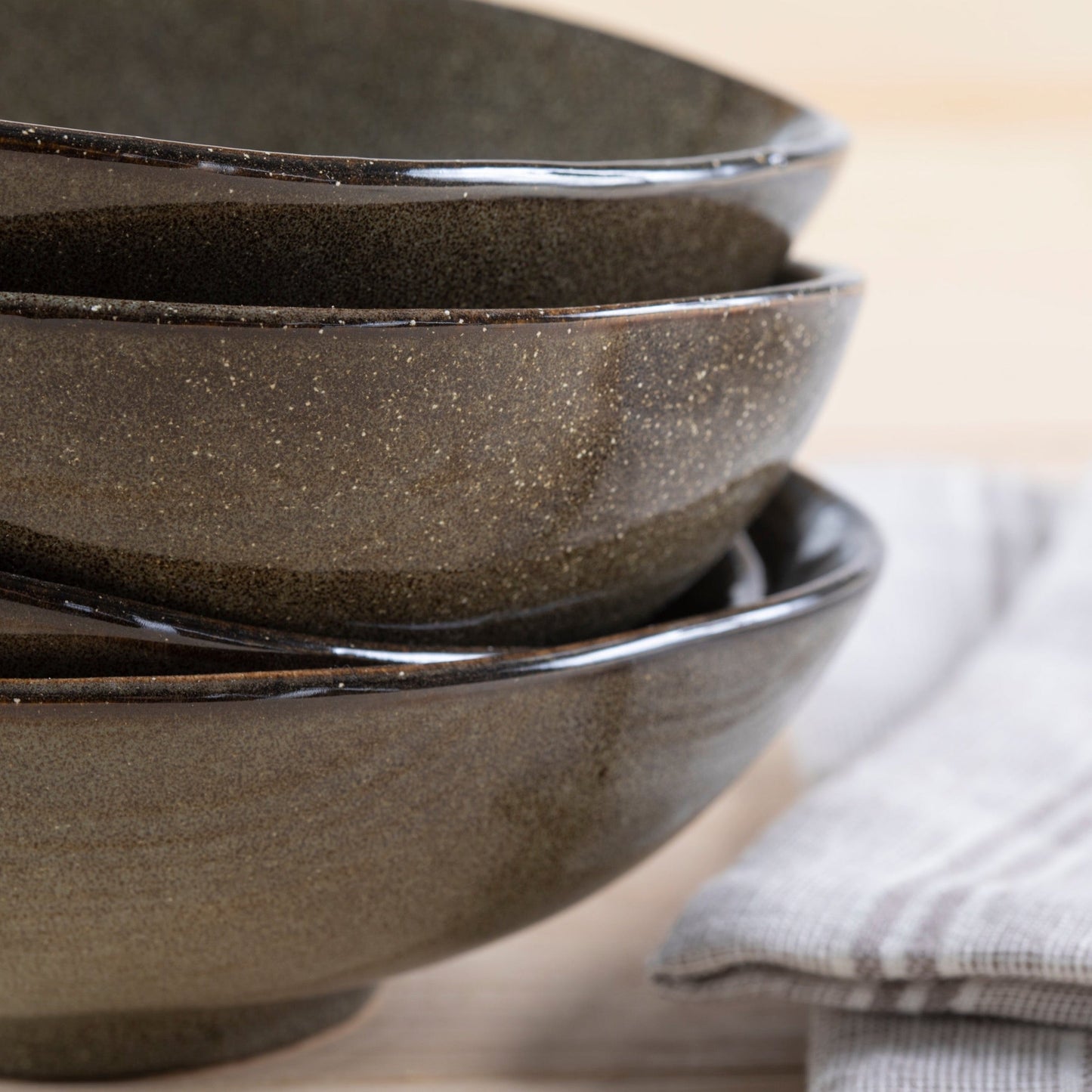 Handmade Resin Champagne Bucket with Leather Handles, Black Marble