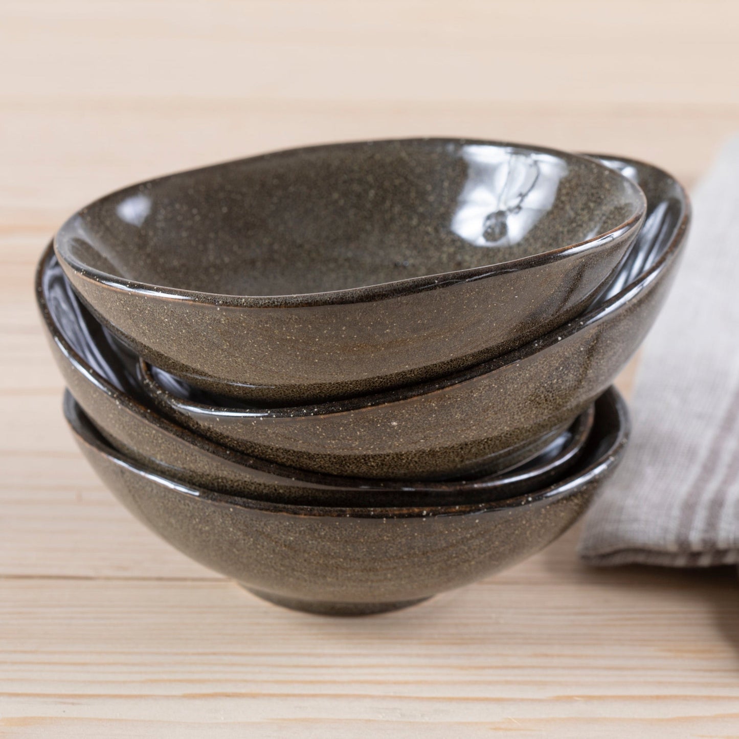 Handmade Resin Champagne Bucket with Leather Handles, Black Marble