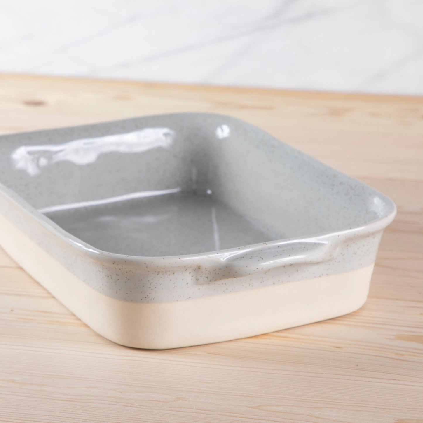 Fattoria 11" Rectangular Baker, Grey