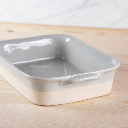 Fattoria 11" Rectangular Baker, Grey