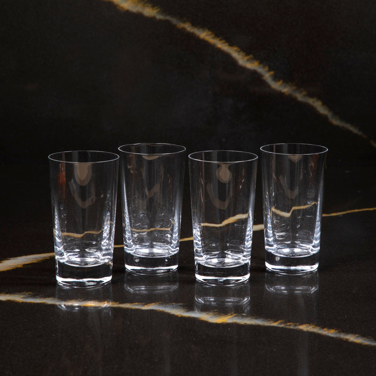 Kirameki Vertical 8 Lines Glass, Tall, Set of 4
