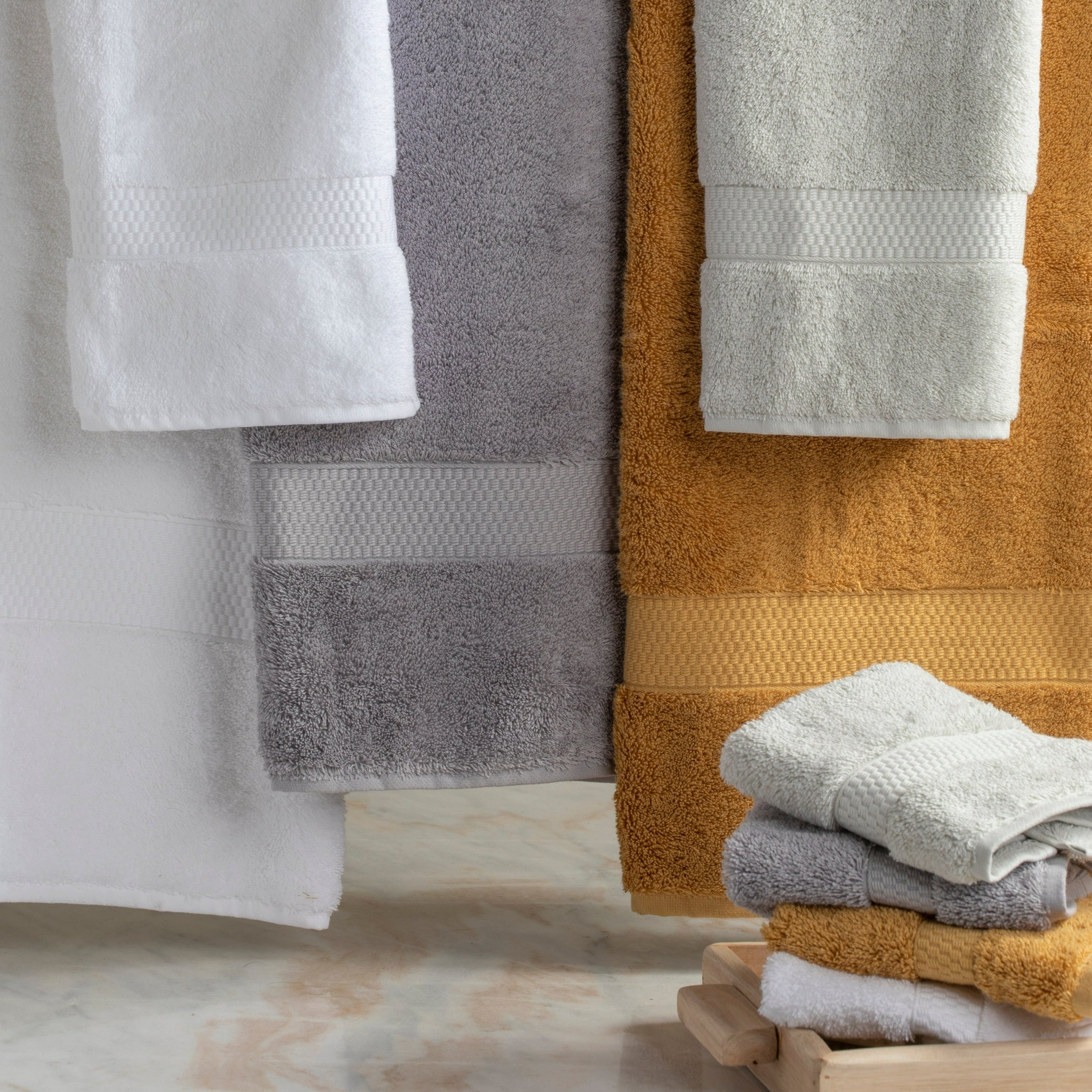 City Hand Towel, White