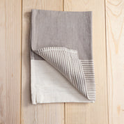 Chesapeake Hand Towel, Stone with Natural