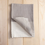 Chesapeake Hand Towel, Stone with Natural