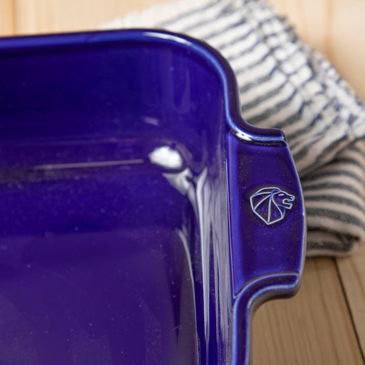 Peugeot Appolia Ceramic 14" Square Baker, Deep Blue