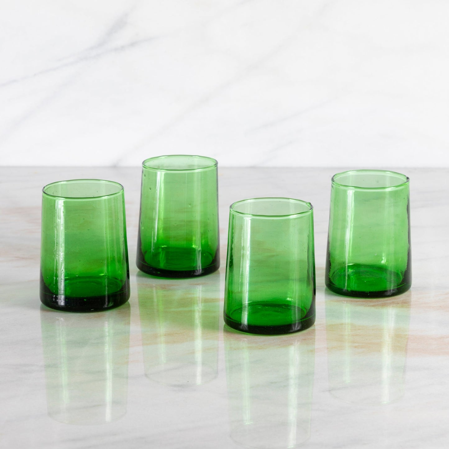 Recycled Cone Glass, Green