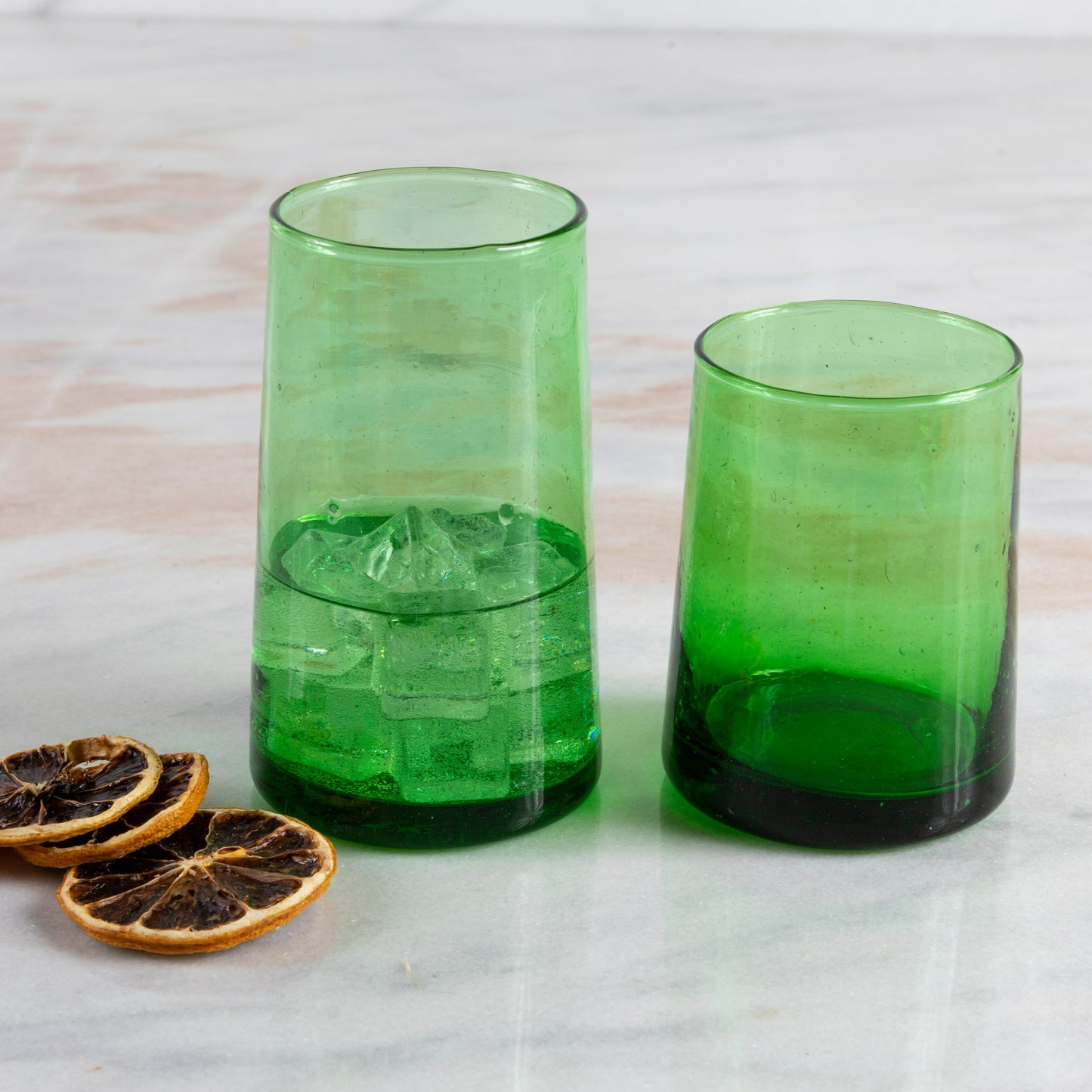 Recycled Cone Glass, Green