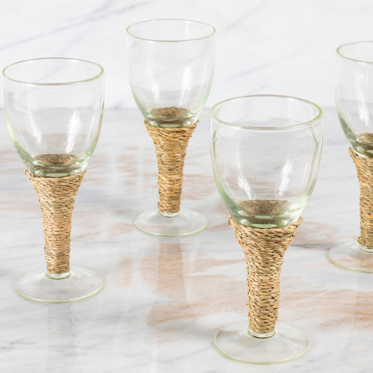 Seagrass Wine Glass, Set of 4
